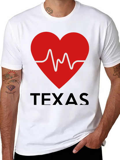 Texas Heartbeat Graphic T-Shirt