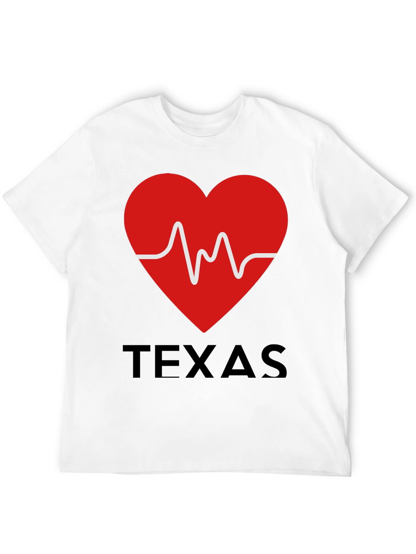 Texas Heartbeat Graphic T-Shirt