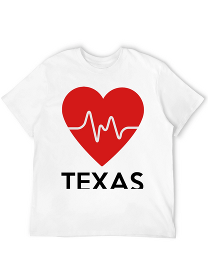 Texas Heartbeat Graphic T-Shirt
