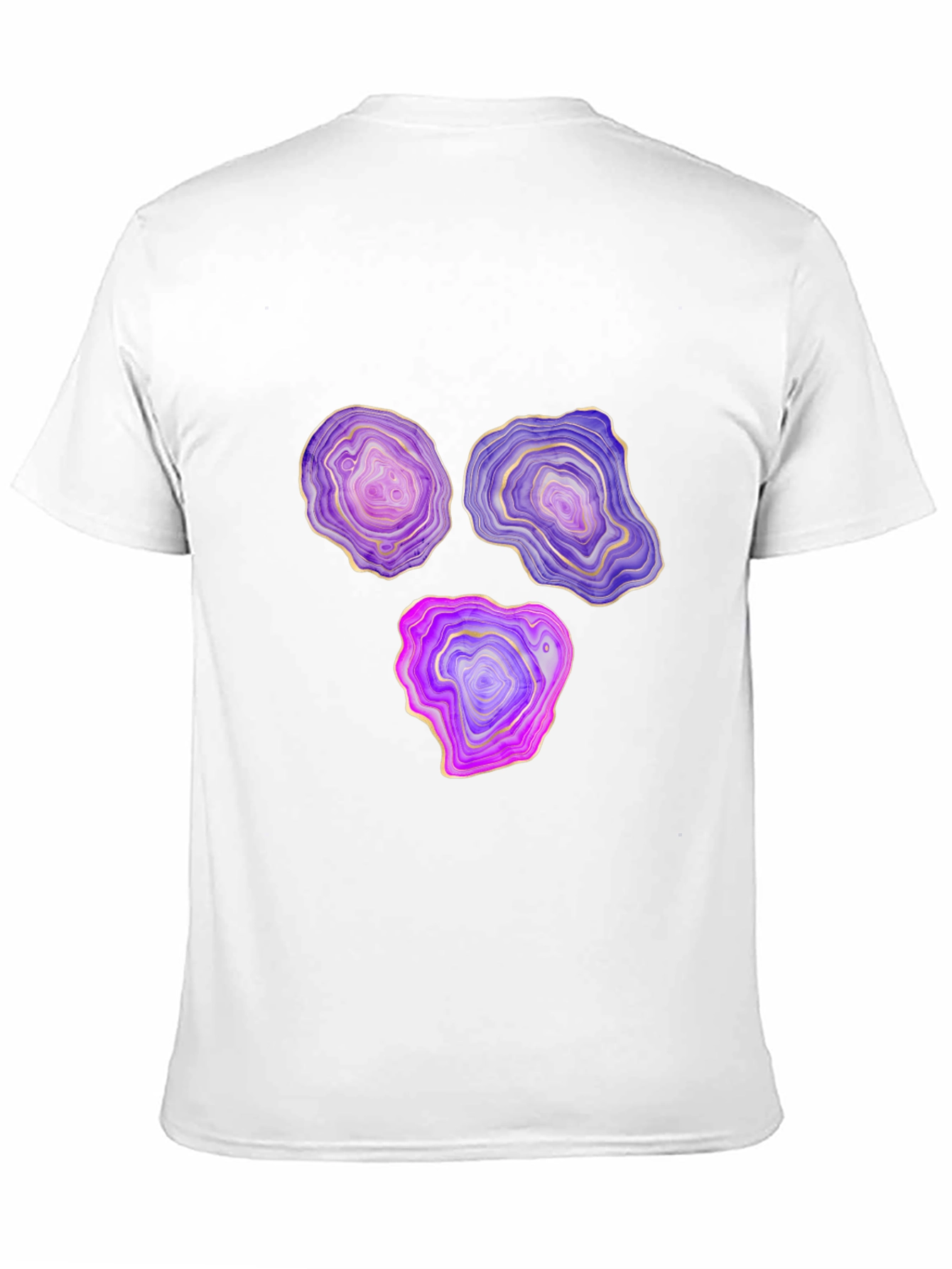 Agate Slice Graphic Black T-Shirt