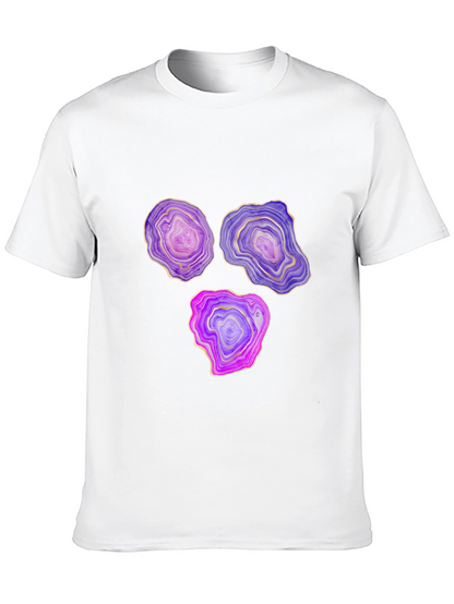 Agate Slice Graphic Black T-Shirt