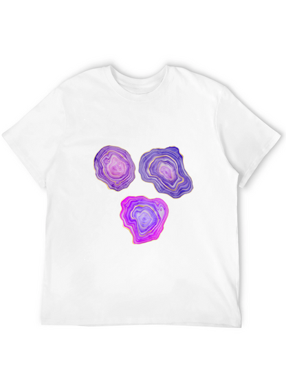 Agate Slice Graphic Black T-Shirt