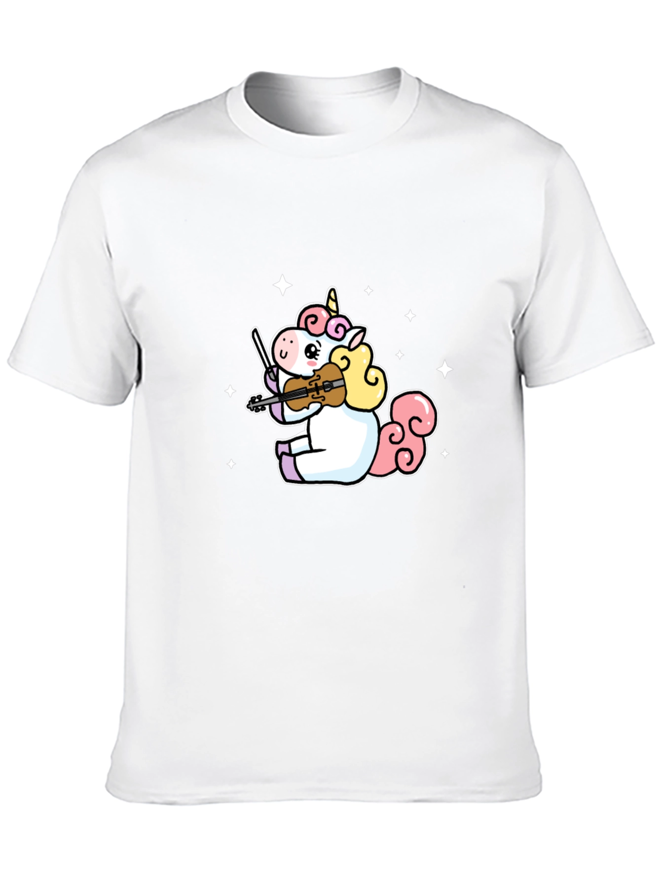 Unicorn Violinist Graphic T-Shirt