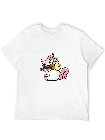 Unicorn Violinist Graphic T-Shirt