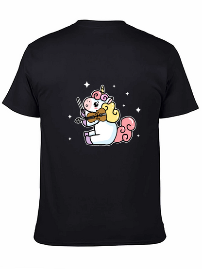 Unicorn Violinist Graphic T-Shirt