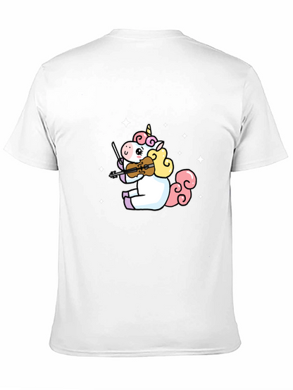 Unicorn Violinist Graphic T-Shirt