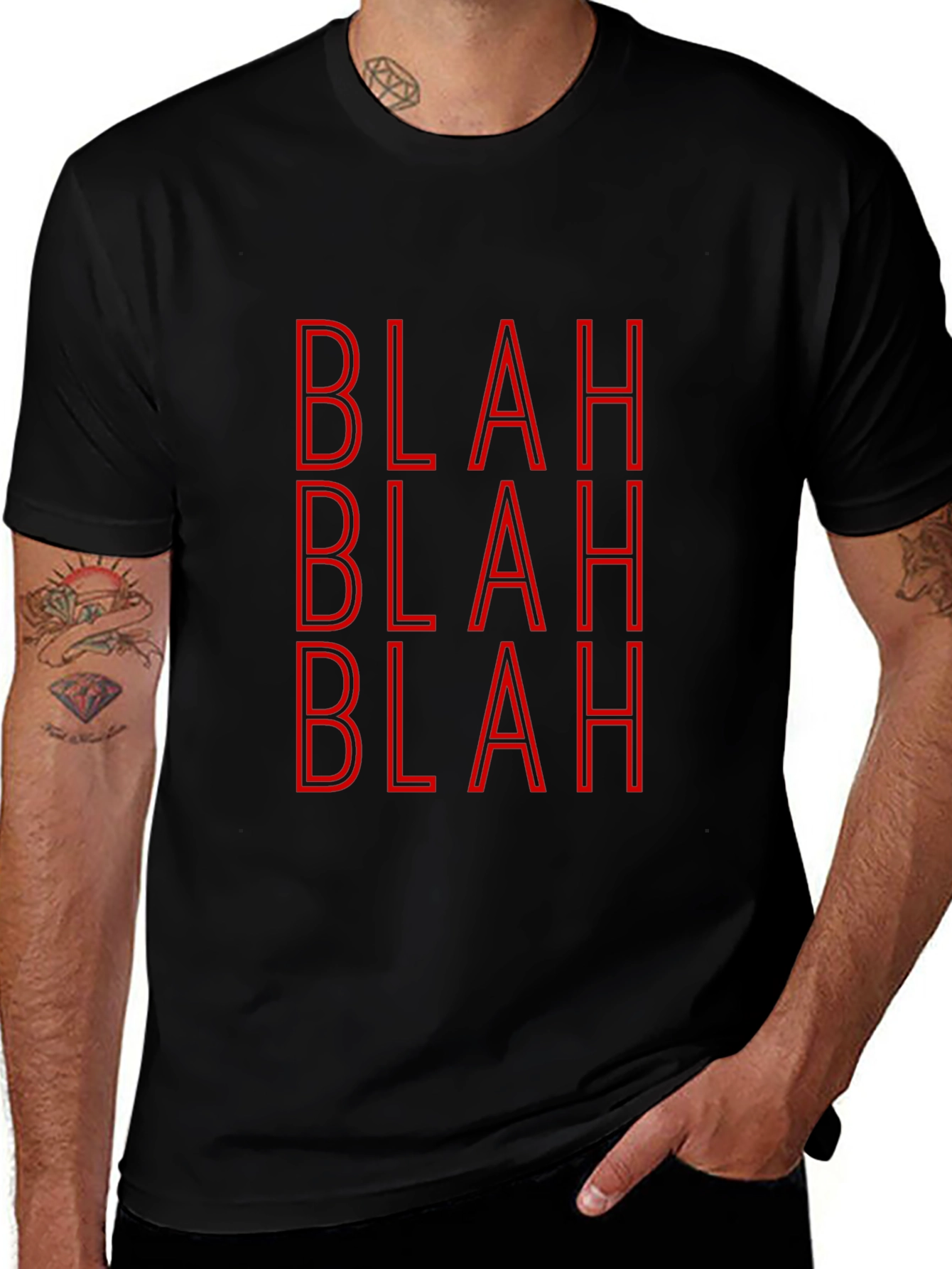 Blah Statement Tee - Bold Graphic T-Shirt