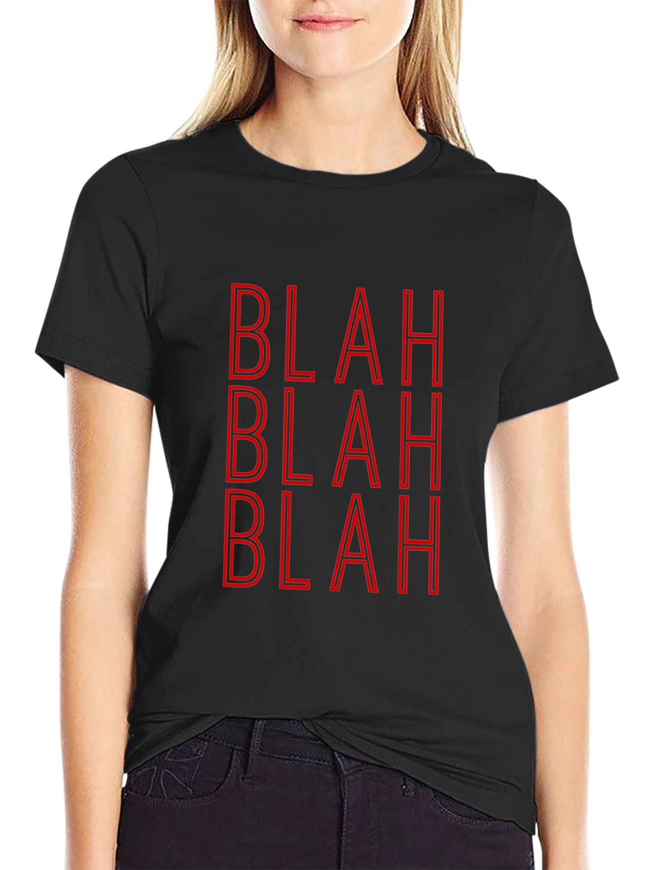 Blah Statement Tee - Bold Graphic T-Shirt