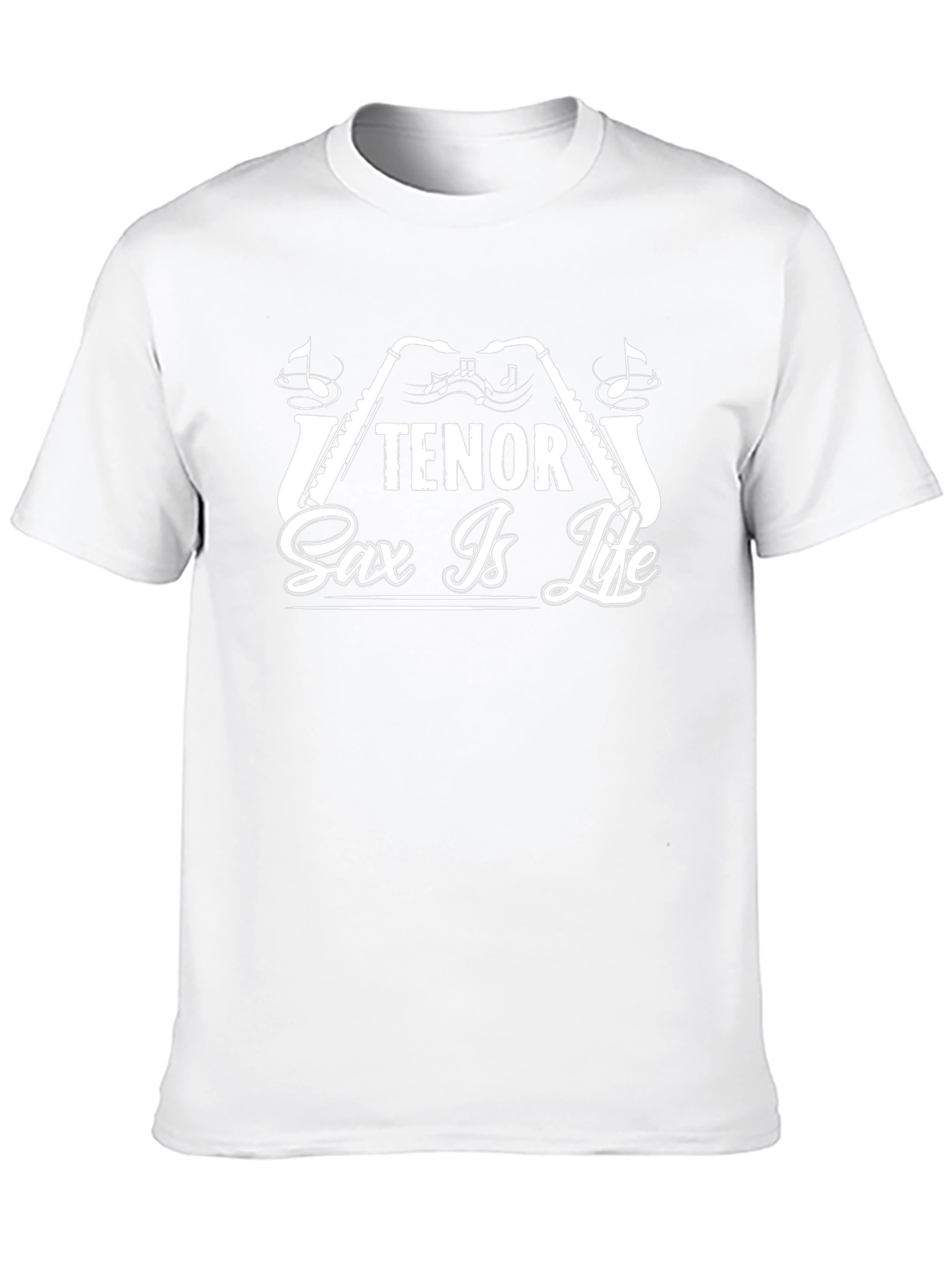 Tenor Sax Is Life Black T-Shirt