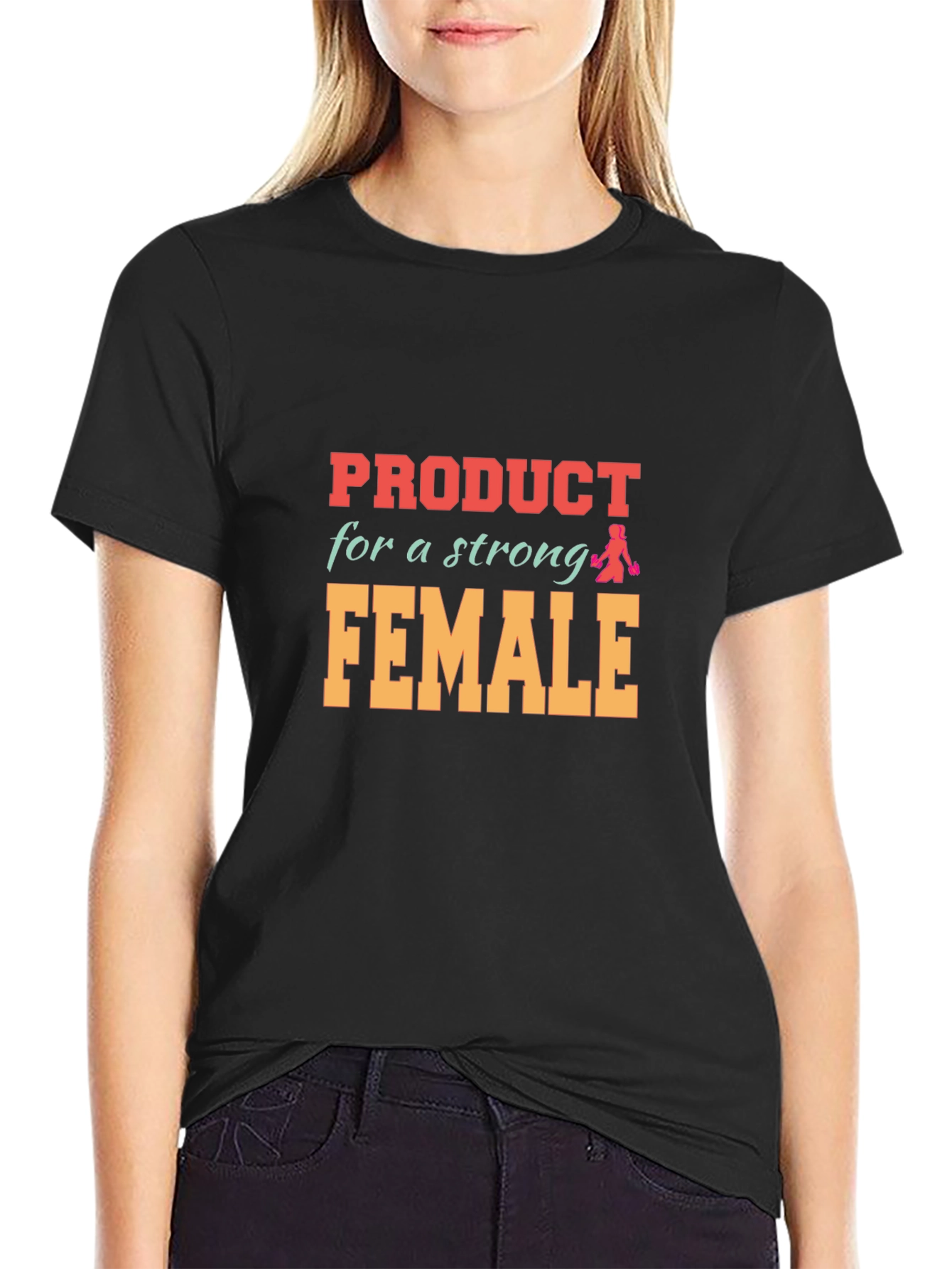 Strong Female Graphic Tee - Black Unisex T-Shirt