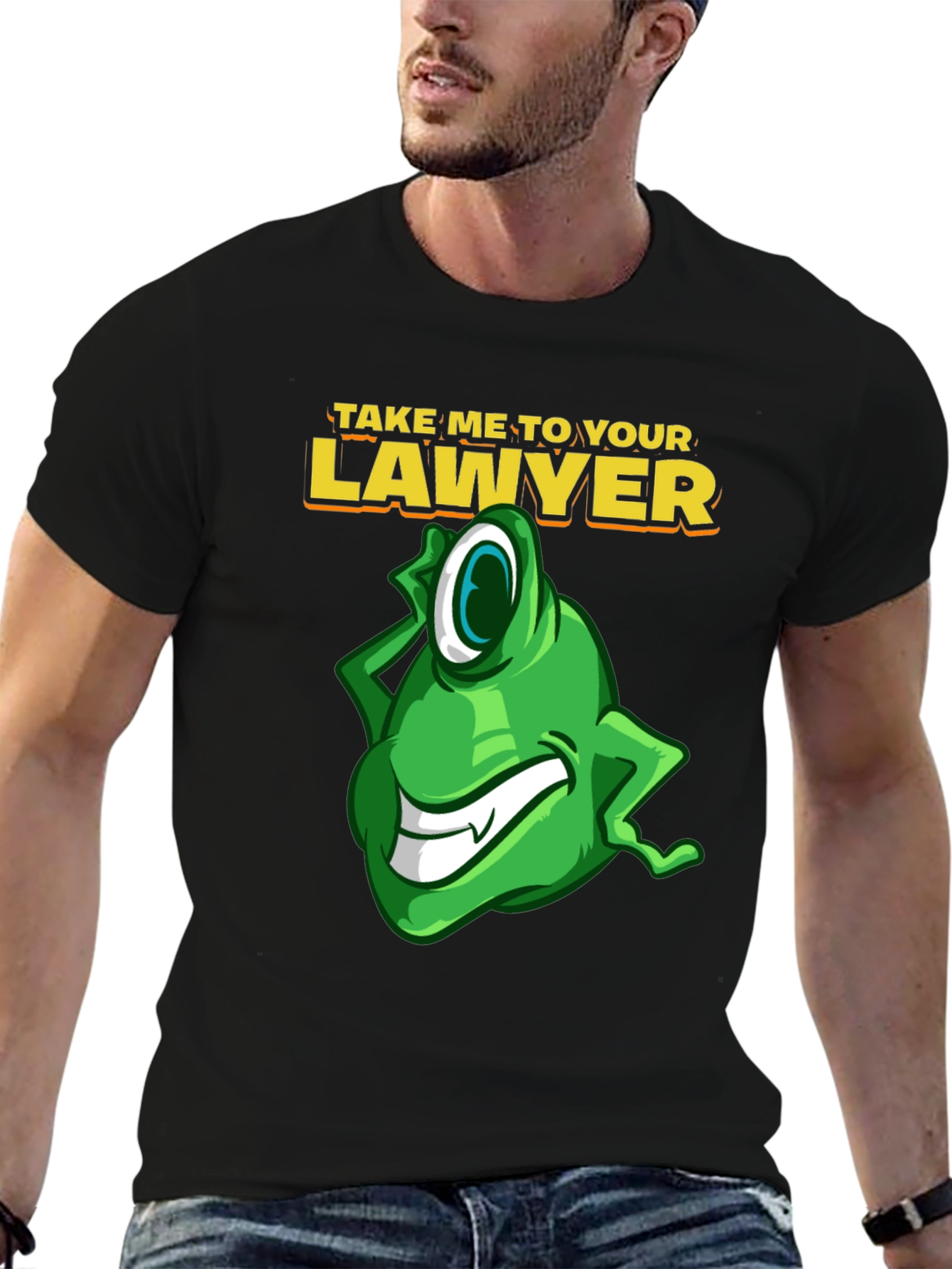 Take Me To Your Lawyer Black T-Shirt
