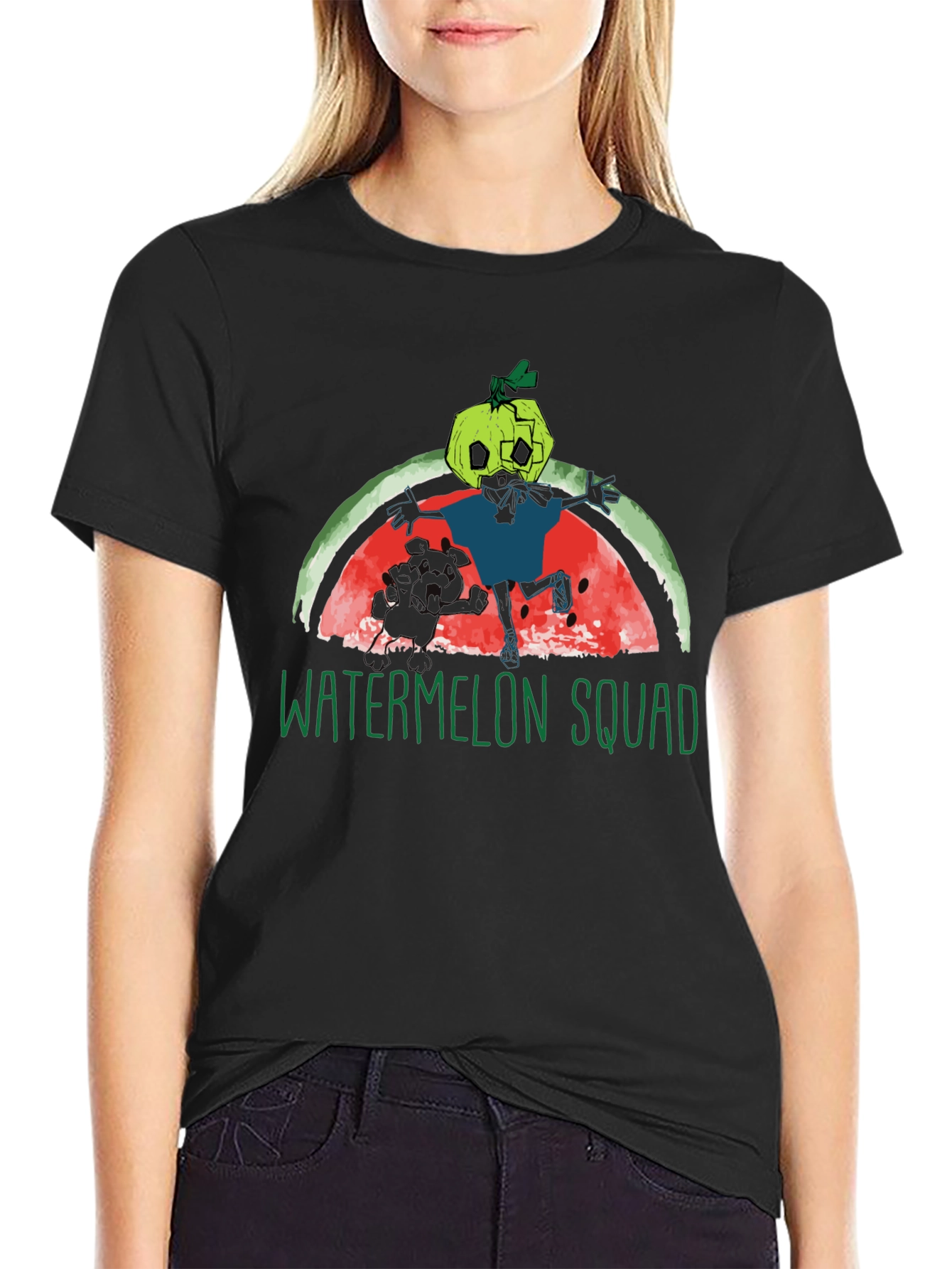 Watermelon Squad Graphic Tee - Unique Cartoon Design