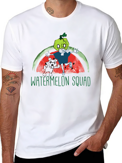 Watermelon Squad Graphic Tee - Unique Cartoon Design