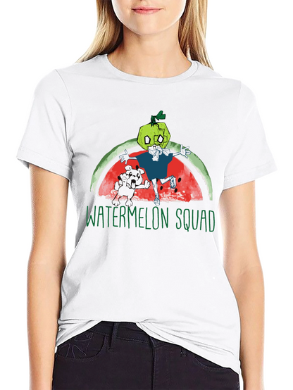 Watermelon Squad Graphic Tee - Unique Cartoon Design