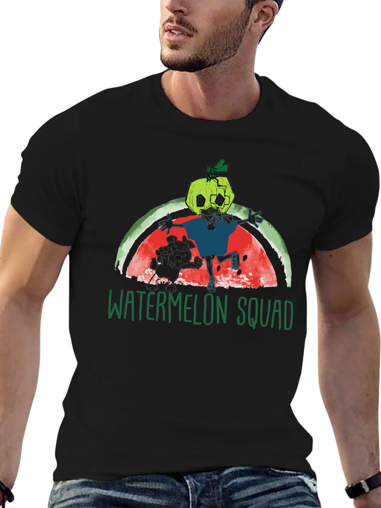 Watermelon Squad Graphic Tee - Unique Cartoon Design