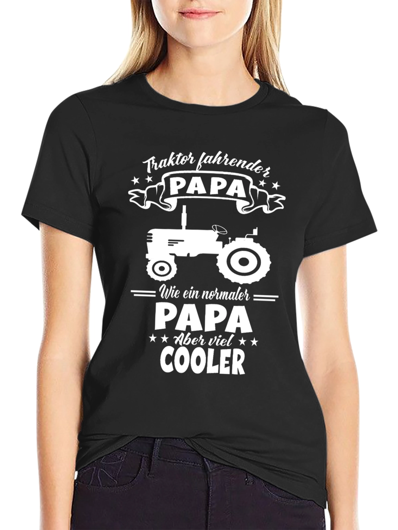 Tractor Driving Papa T-Shirt - Cool Dad Tee