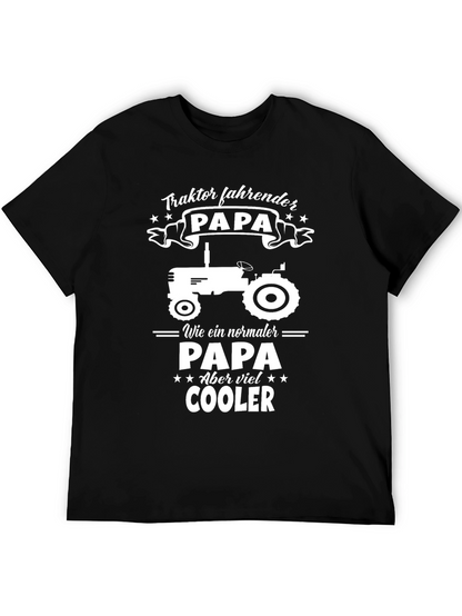 Tractor Driving Papa T-Shirt - Cool Dad Tee