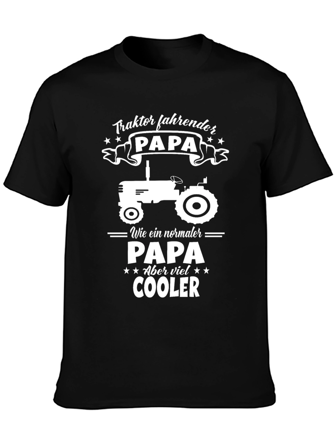 Tractor Driving Papa T-Shirt - Cool Dad Tee