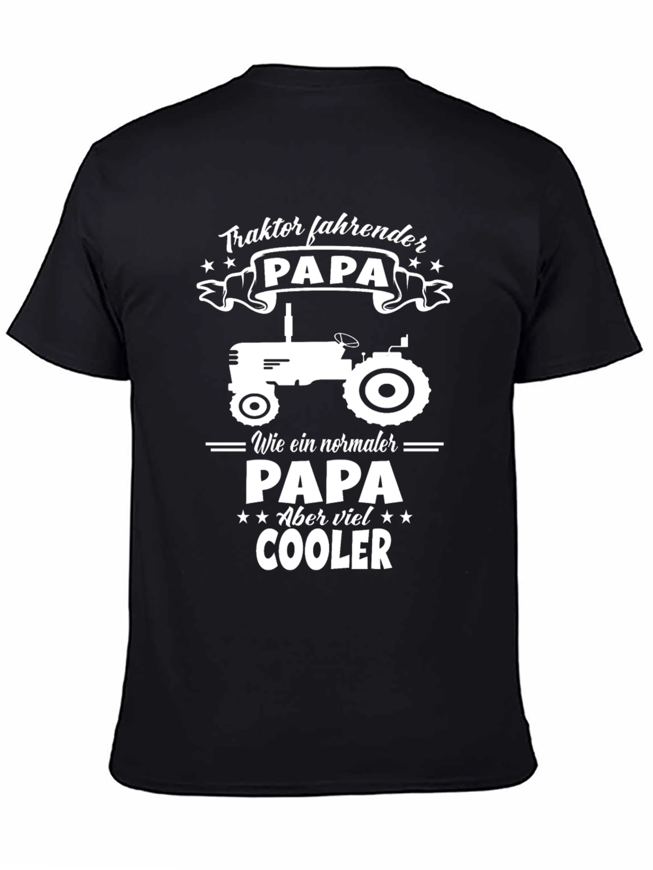 Tractor Driving Papa T-Shirt - Cool Dad Tee