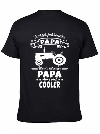 Tractor Driving Papa T-Shirt - Cool Dad Tee