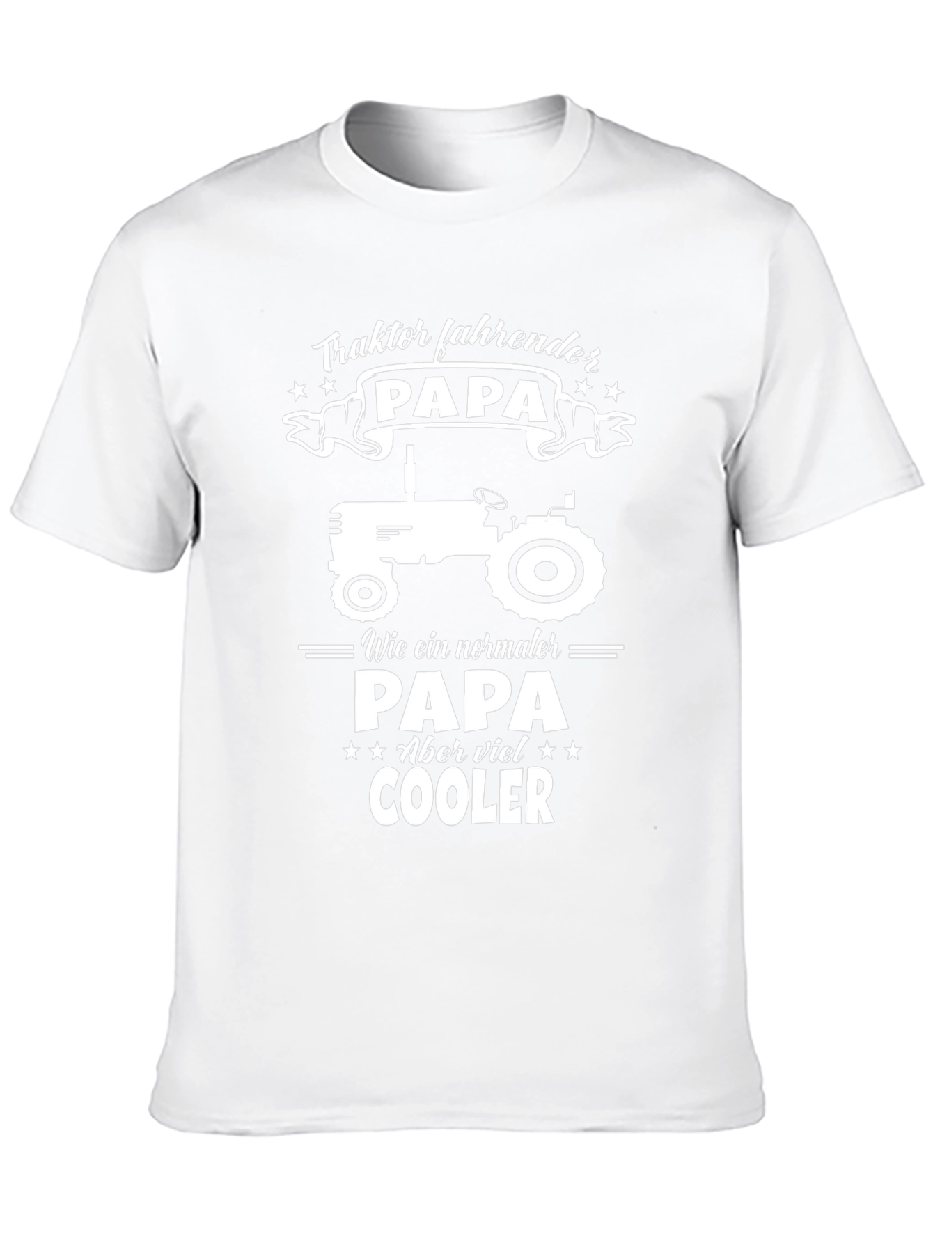 Tractor Driving Papa T-Shirt - Cool Dad Tee