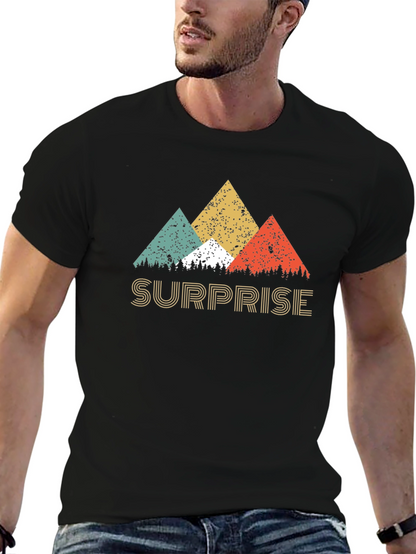 Surprise Retro Mountain Graphic T-Shirt