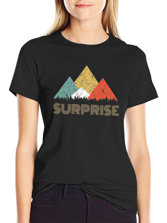 Surprise Retro Mountain Graphic T-Shirt