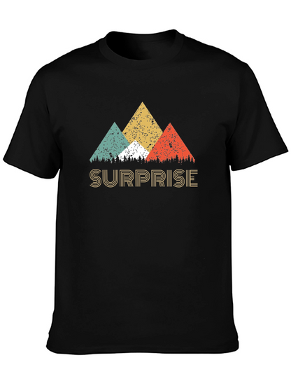 Surprise Retro Mountain Graphic T-Shirt