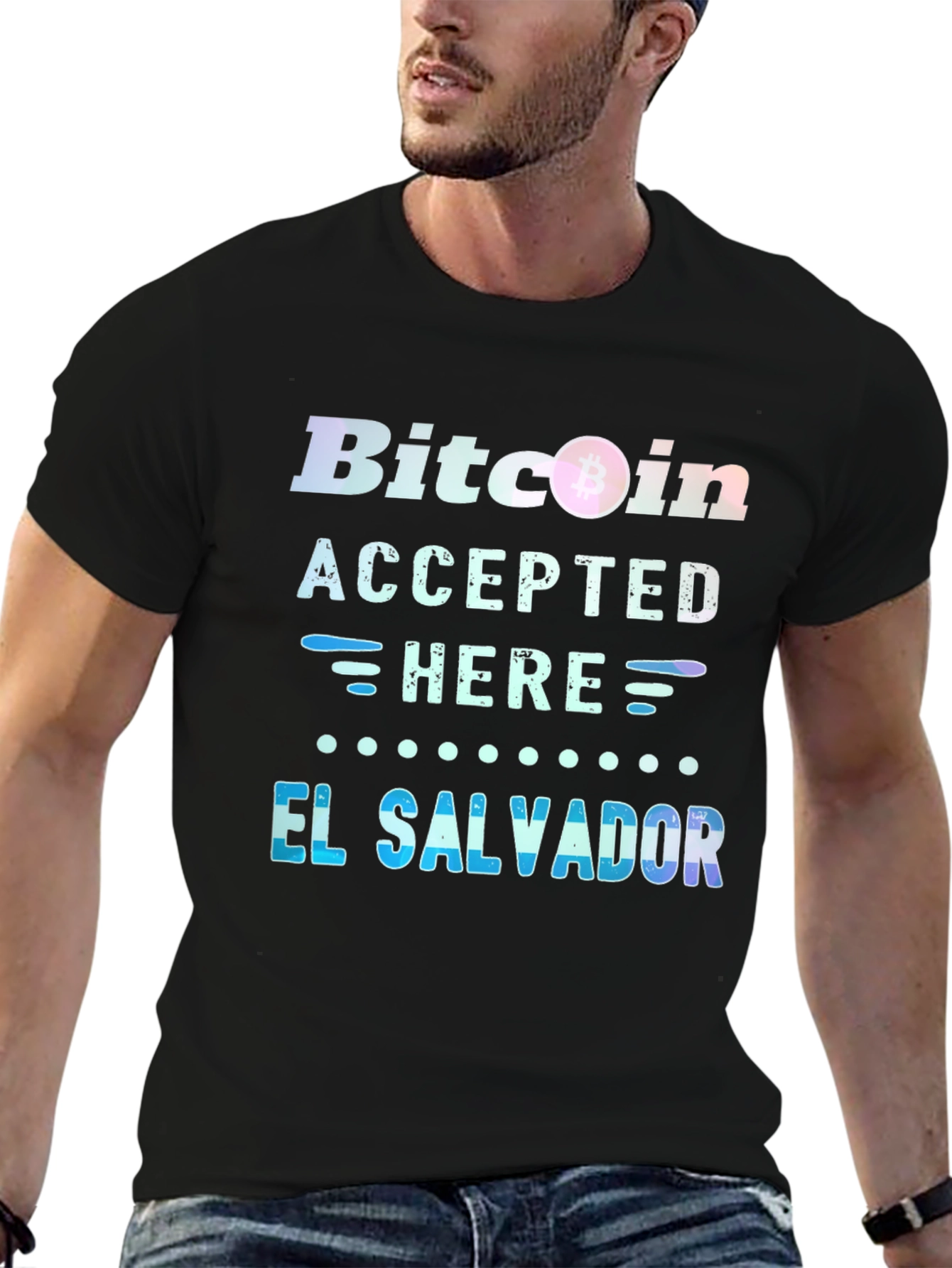 Bitcoin Accepted Here T-Shirt - El Salvador Tee