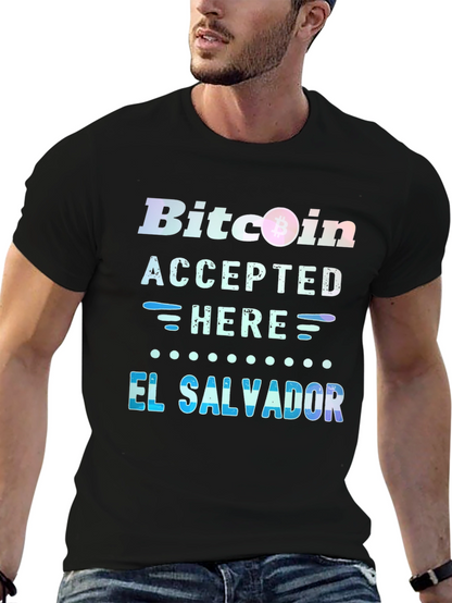 Bitcoin Accepted Here T-Shirt - El Salvador Tee