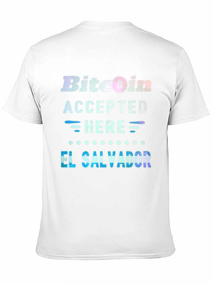 Bitcoin Accepted Here T-Shirt - El Salvador Tee