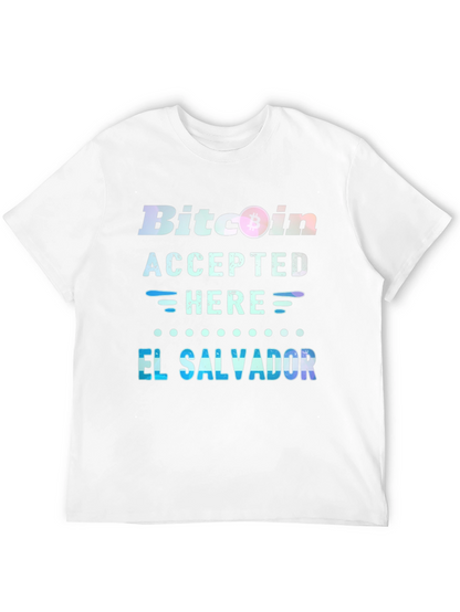 Bitcoin Accepted Here T-Shirt - El Salvador Tee