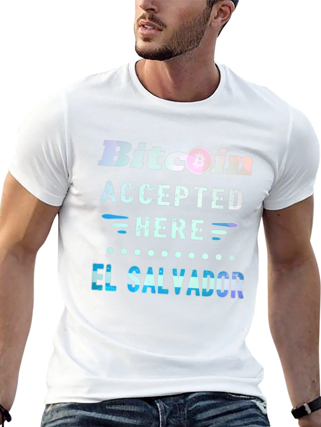 Bitcoin Accepted Here T-Shirt - El Salvador Tee