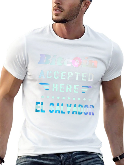Bitcoin Accepted Here T-Shirt - El Salvador Tee
