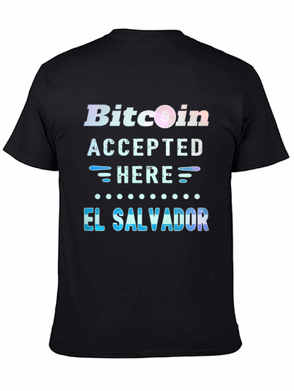 Bitcoin Accepted Here T-Shirt - El Salvador Tee
