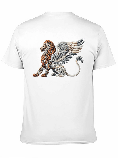 Stone Lion Graphic Tee - Unique Design