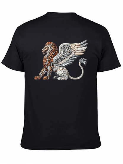 Stone Lion Graphic Tee - Unique Design