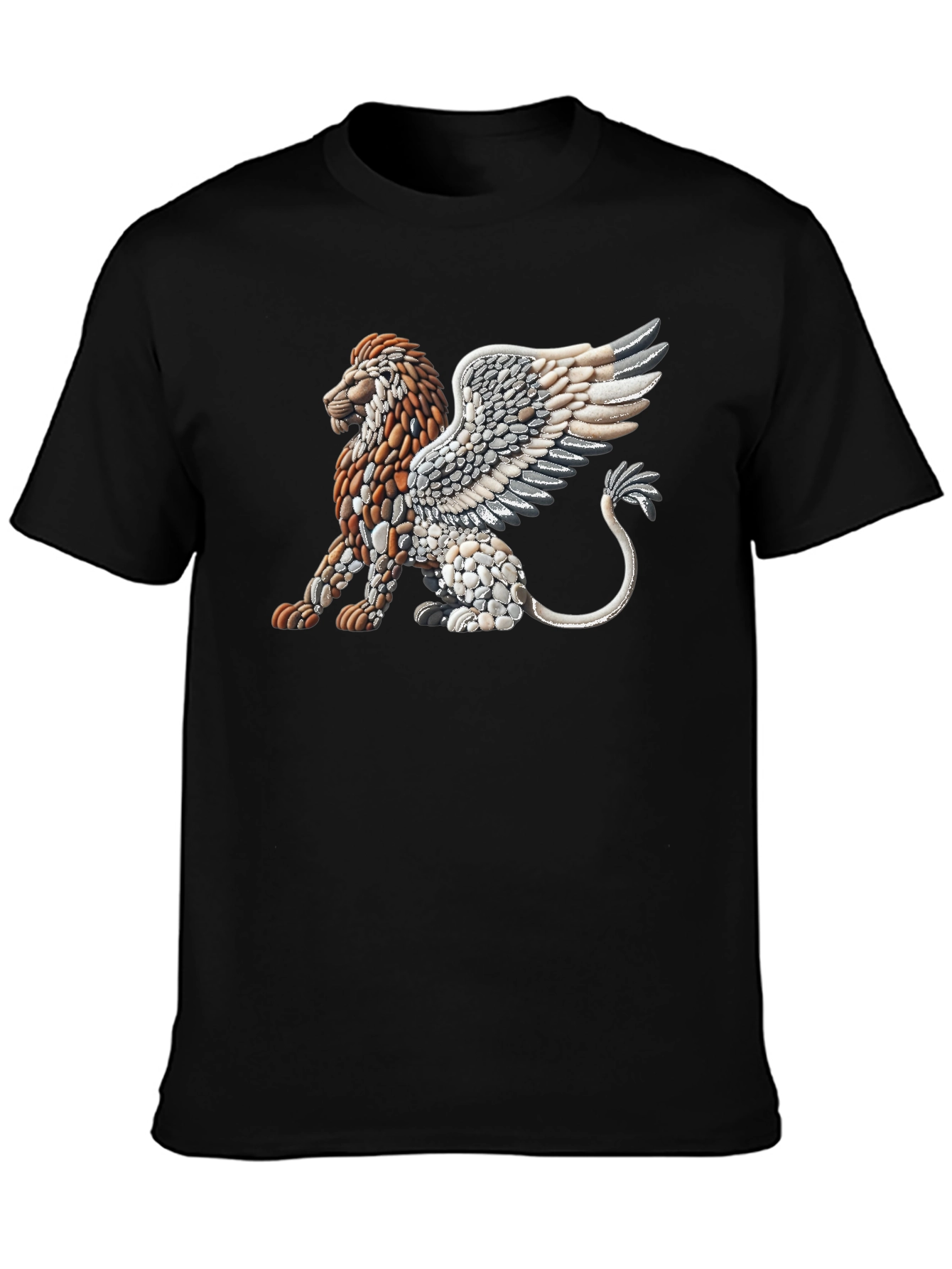 Stone Lion Graphic Tee - Unique Design