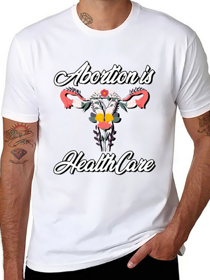 Abortion is Healthcare Floral T-Shirt