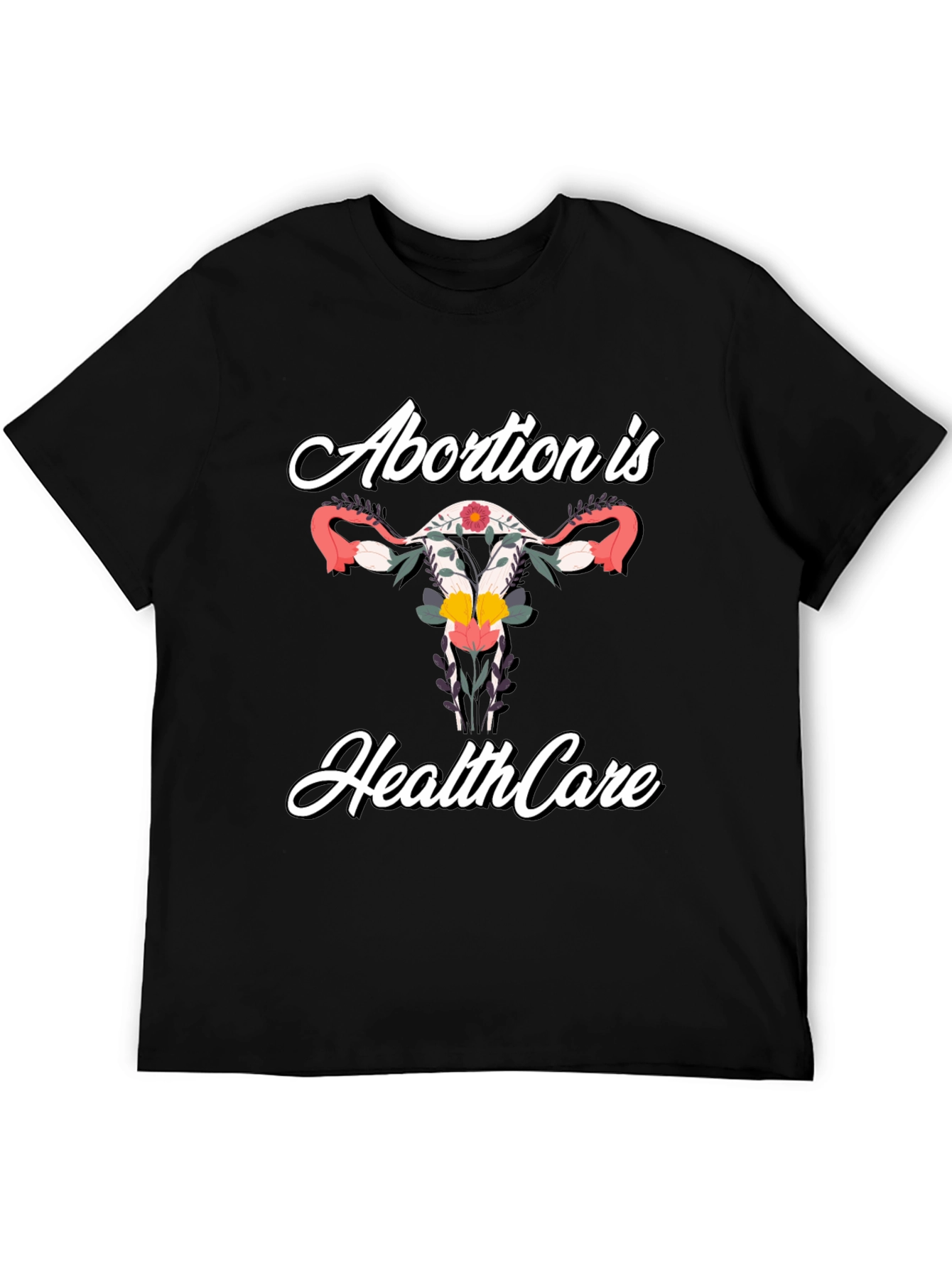 Abortion is Healthcare Floral T-Shirt