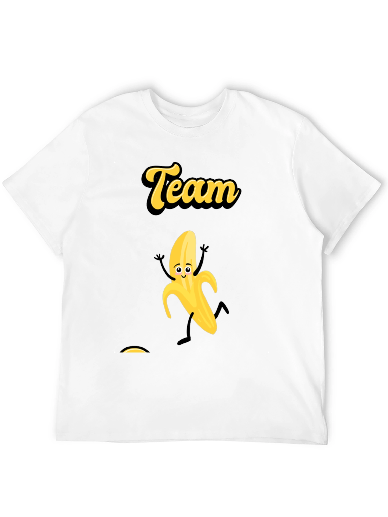 Team Banana Black Graphic Tee - Fun Novelty T-Shirt