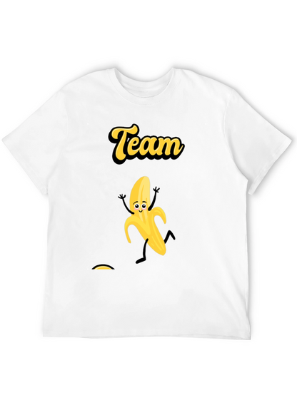 Team Banana Black Graphic Tee - Fun Novelty T-Shirt