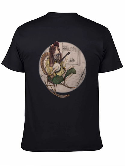 Bassett Hound Banjo Player T-Shirt