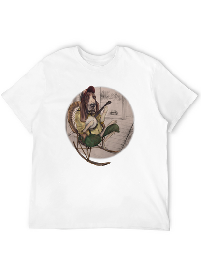 Bassett Hound Banjo Player T-Shirt
