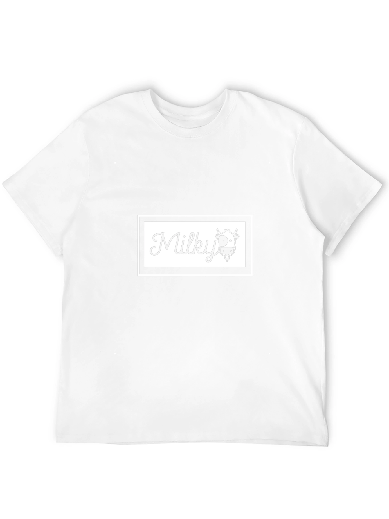 Black T-Shirt - Milky Cow Graphic