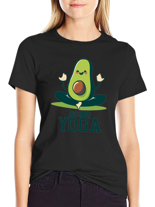 Avocado Yoga T-Shirt - Funny Meditating Graphic Tee