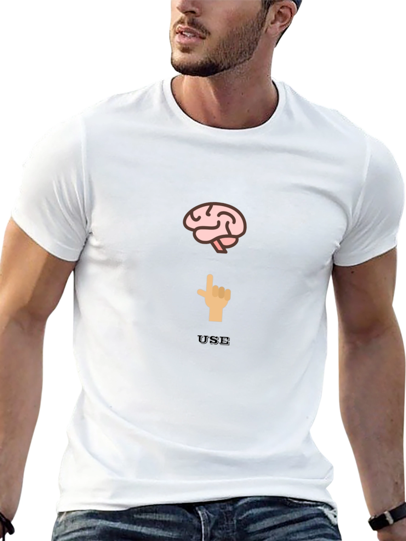 Use Your Brain T-Shirt - Clever Graphic Tee