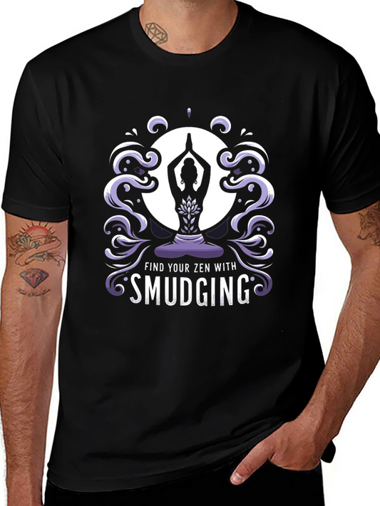 Zen Smudging Graphic Tee - Find Your Inner Peace