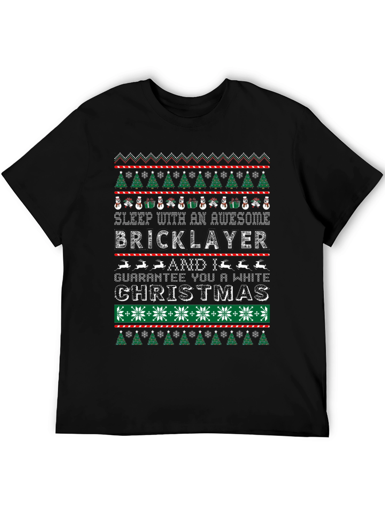 Awesome Bricklayer Ugly Christmas Sweater T-Shirt