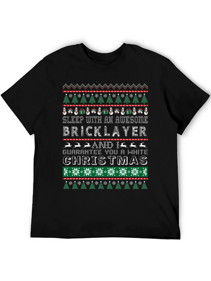 Awesome Bricklayer Ugly Christmas Sweater T-Shirt